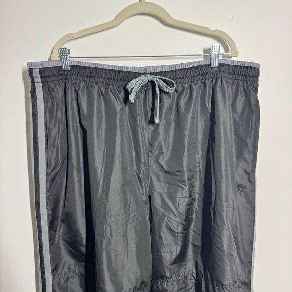 Starter Track Pant Men 2XL Gray Black Polyester Lined Windbreaker Logo Baggy Zip - Picture 4 of 9